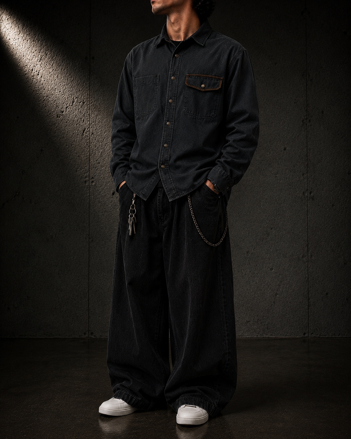 KUMAN // FOUNDRY LONG SLEEVE BUTTON UP