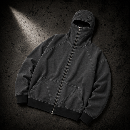 KUMAN // SHADOW VEIL ZIP HOODIE