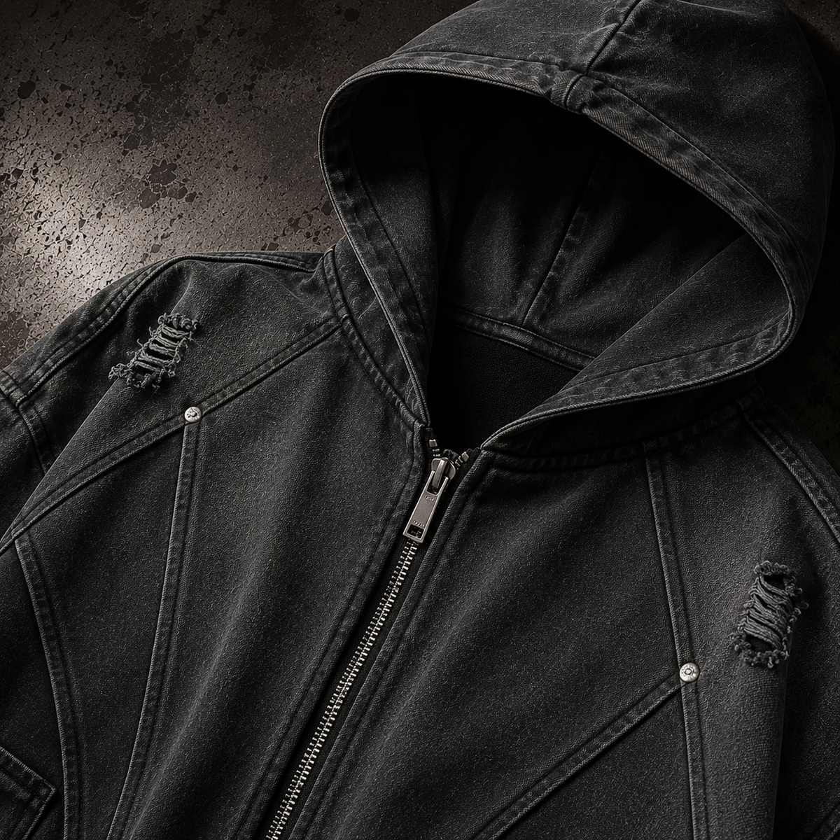 KUMAN // NIGHTSCAR ZIP HOODIE
