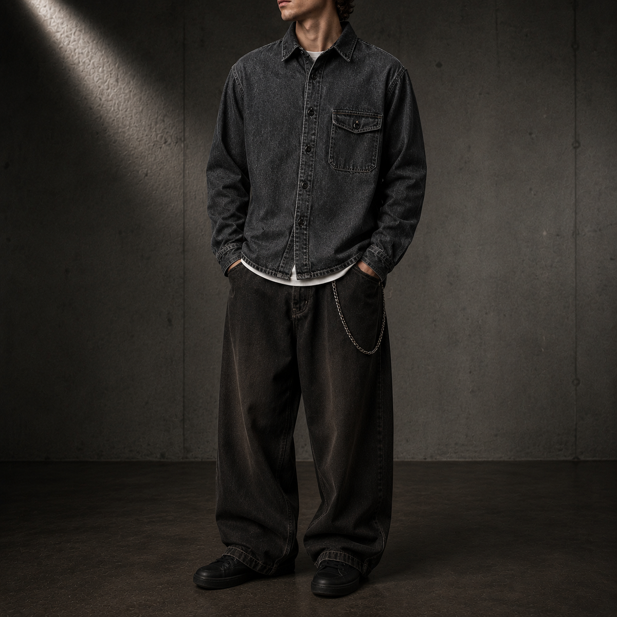 KUMAN // ASHEN LONG SLEEVE BUTTON UP