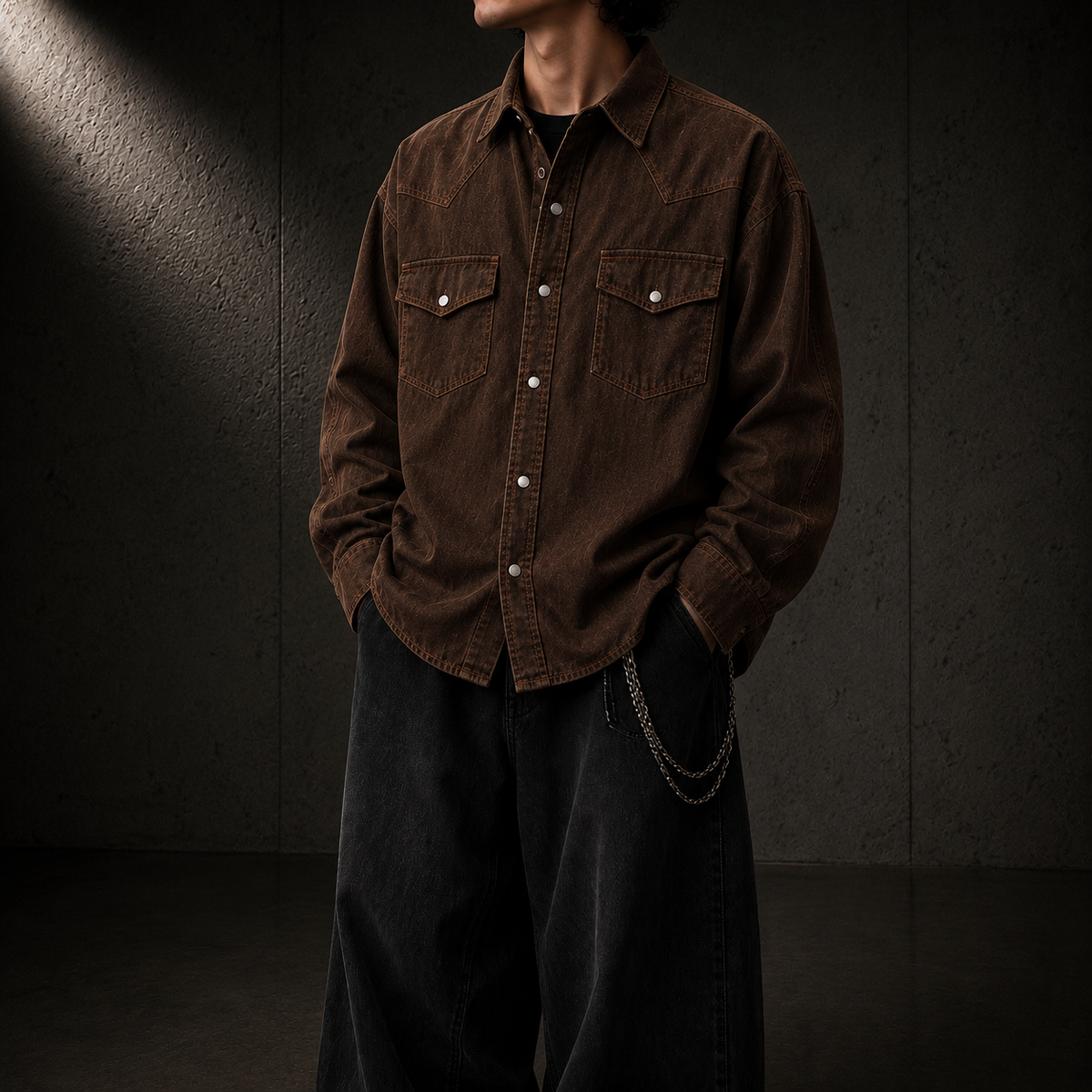 KUMAN // OUTLAW LONG SLEEVE BUTTON UP