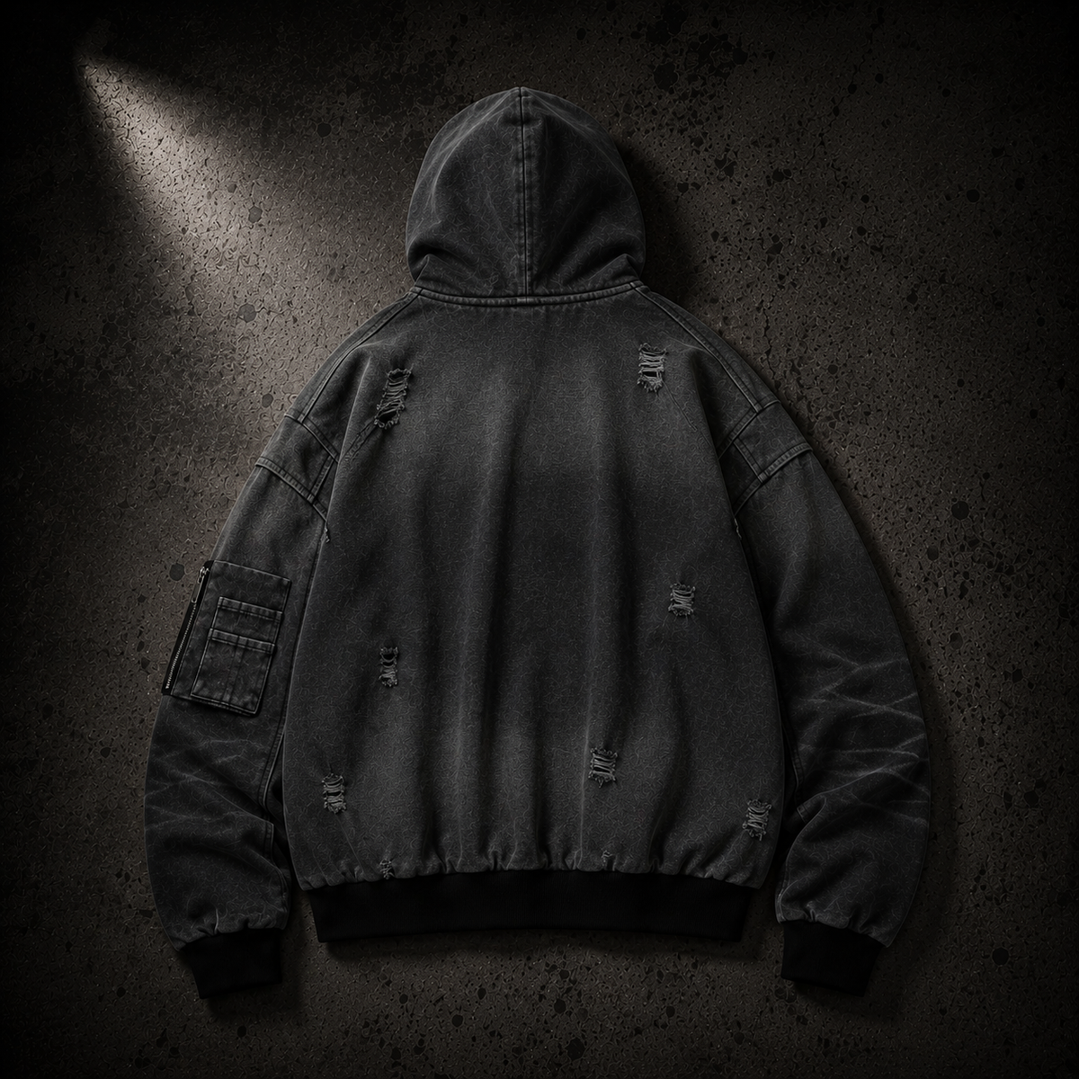 KUMAN // NIGHTSCAR ZIP HOODIE