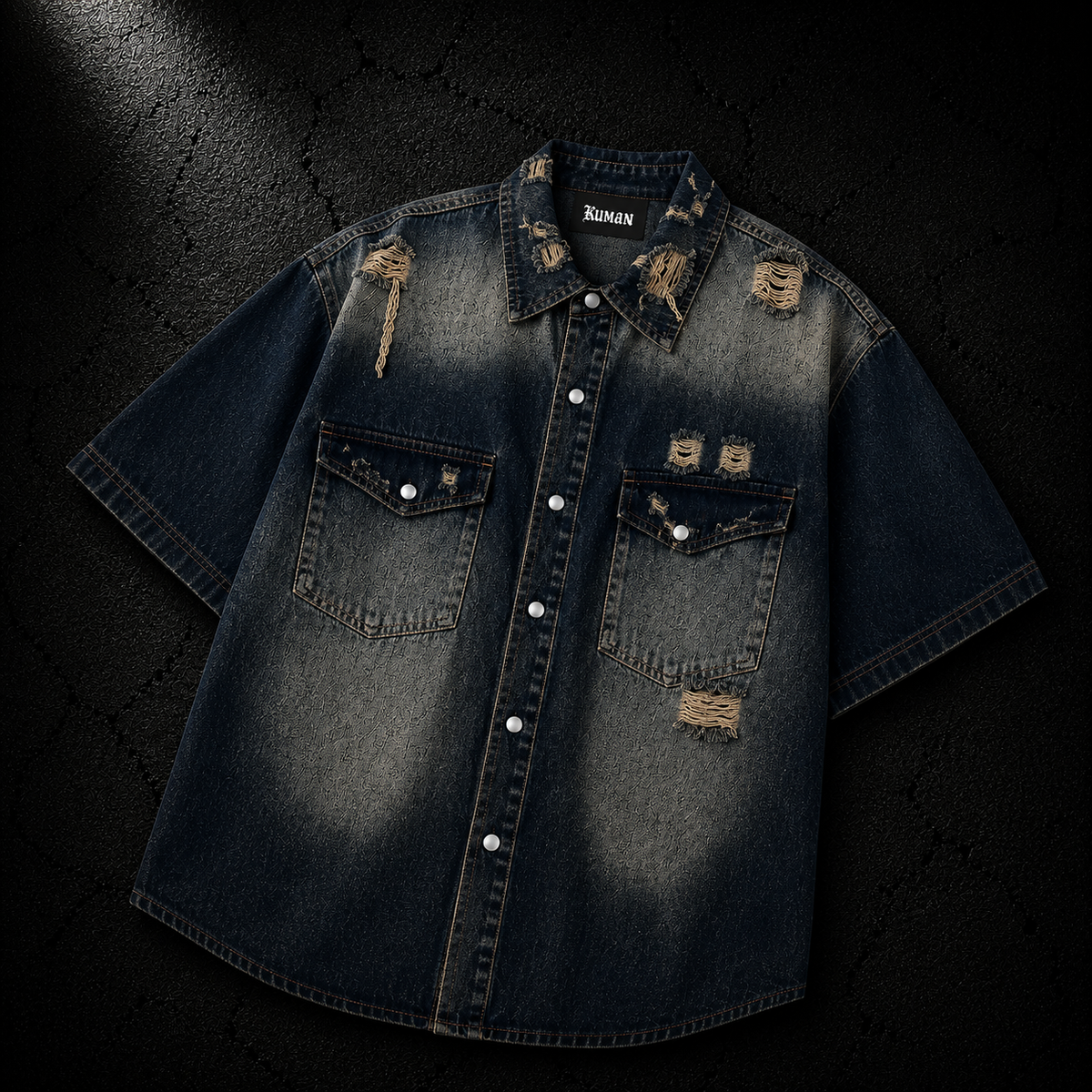 KUMAN // RELIC SHORT SLEEVE BUTTON UP