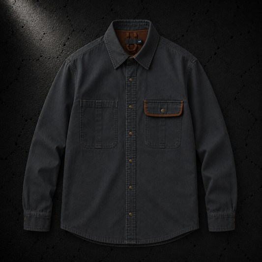 KUMAN // FOUNDRY LONG SLEEVE BUTTON UP