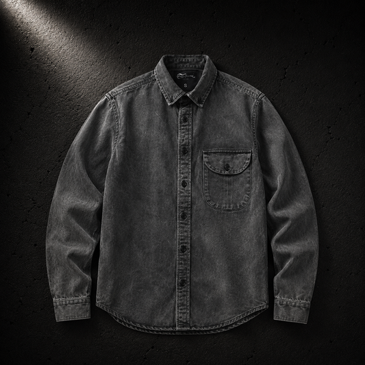 KUMAN // ASHEN LONG SLEEVE BUTTON UP