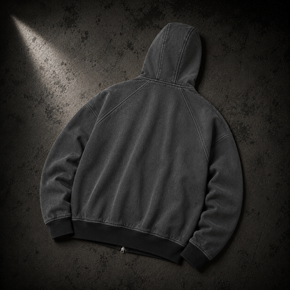 KUMAN // SHADOW VEIL ZIP HOODIE