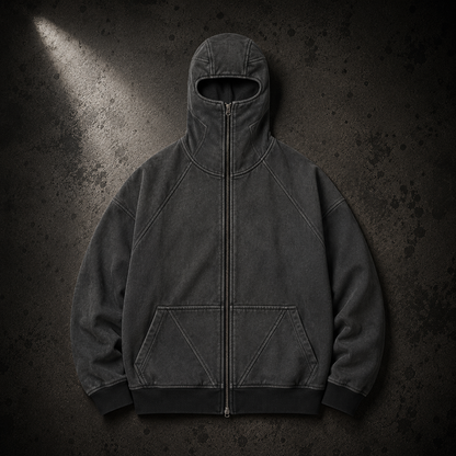 KUMAN // SHADOW VEIL ZIP HOODIE
