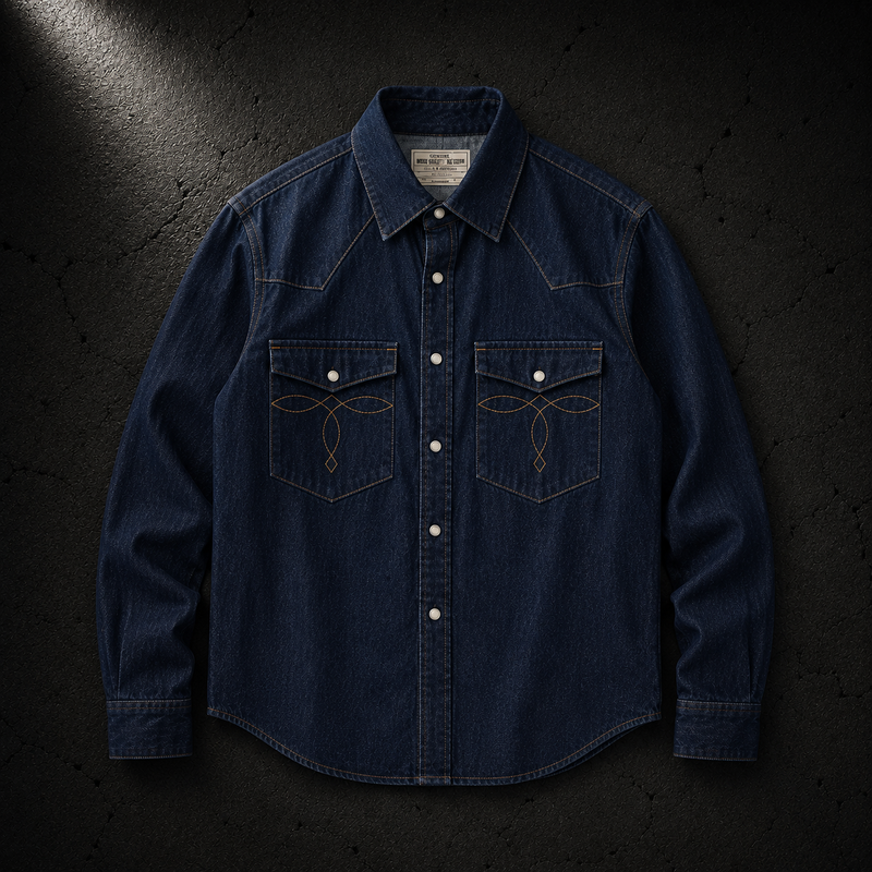 KUMAN // FRONTER LONG SLEEVE BUTTON UP