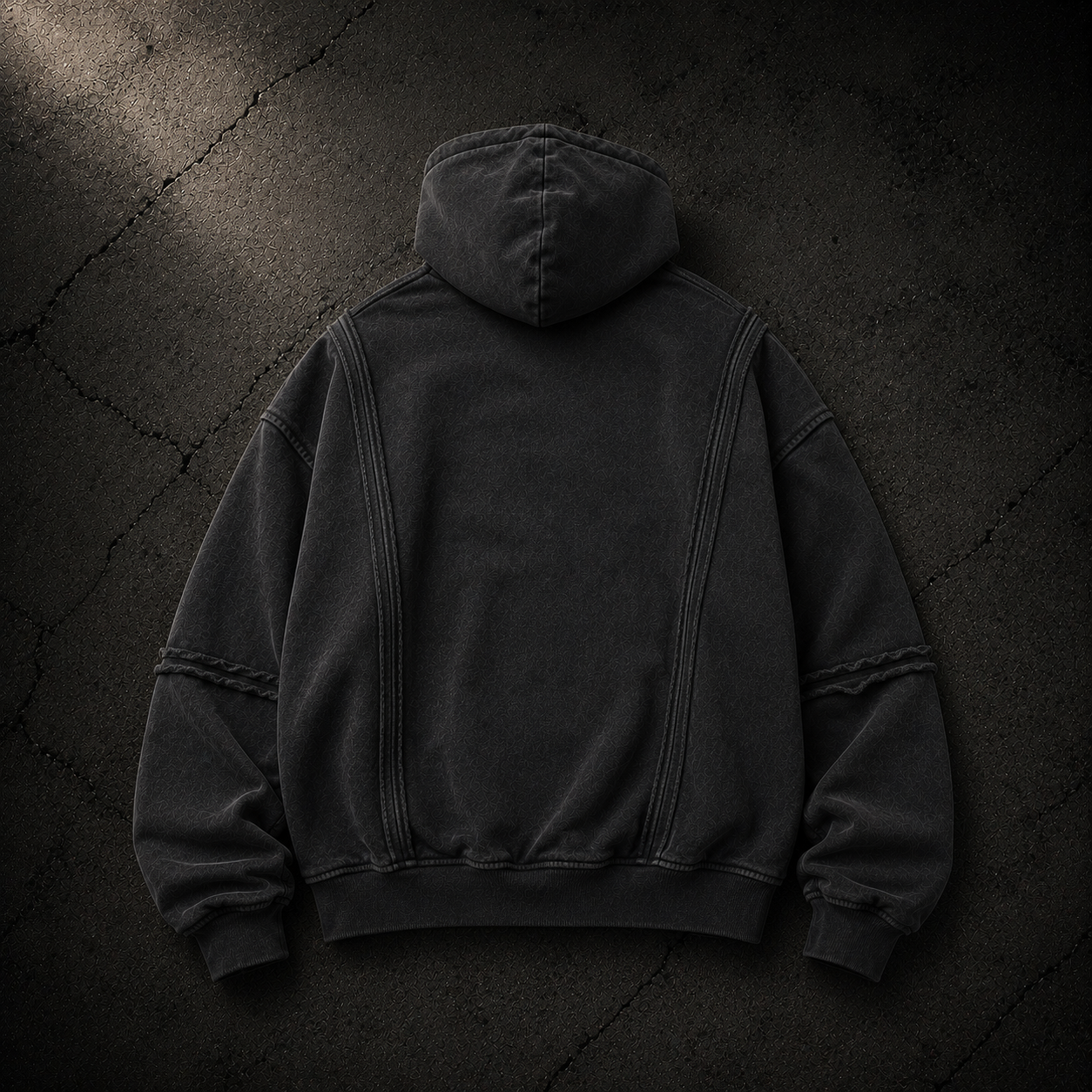 KUMAN // FADED VEIN ZIP HOODIE