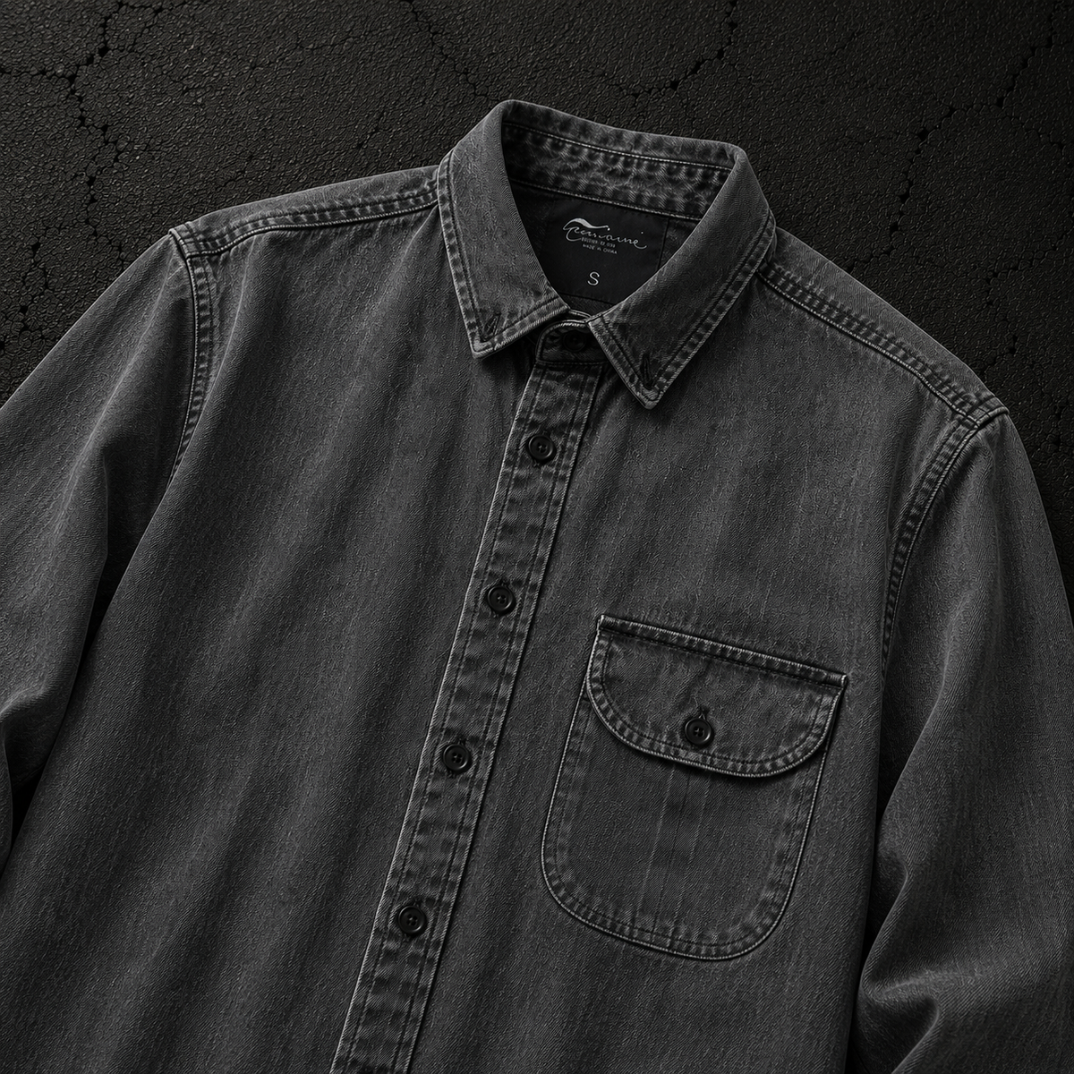 KUMAN // ASHEN LONG SLEEVE BUTTON UP