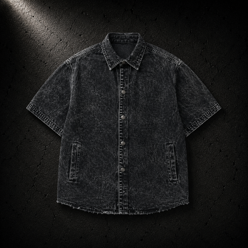 KUMAN // SLATE SHORT SLEEVE BUTTON UP