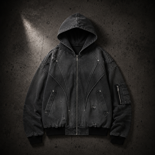 KUMAN // NIGHTSCAR ZIP HOODIE